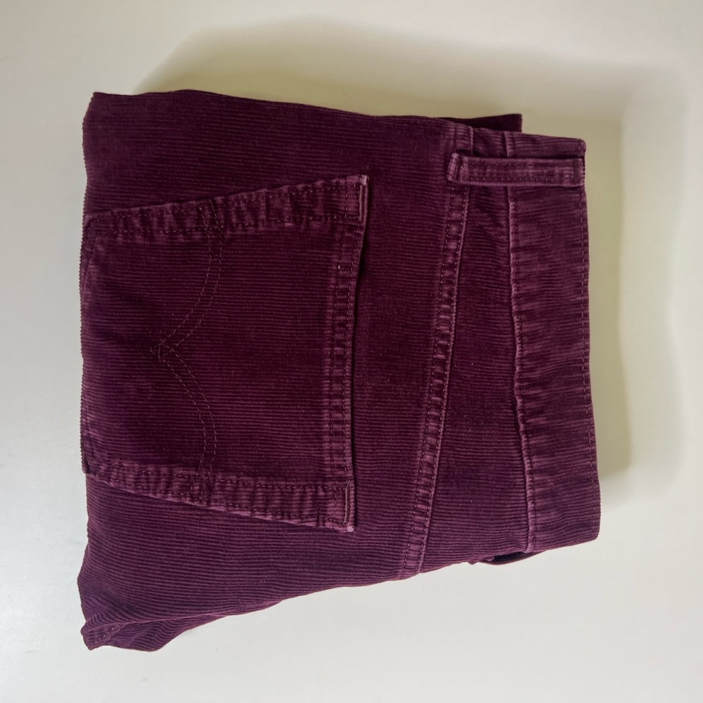 Men's Purple Levi 502 Corduroy Pants 29” Inseam - Size 32 - Picture 9 of 10